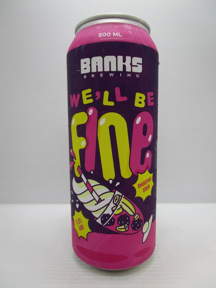 Banks - Well Be Fine Smoothie Sour 5% 500ml - Grape & Grain