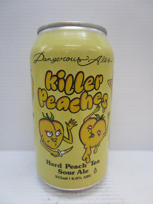 Dangerous Ales Killer Peaches Tea Sour 6% 355ml