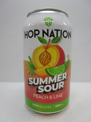 Hop Nation - Summer Sour Peach & Lime 4% 355ml