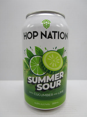 Hop Nation - Summer Sour w/ Cucumber & Lime 4% 355ml