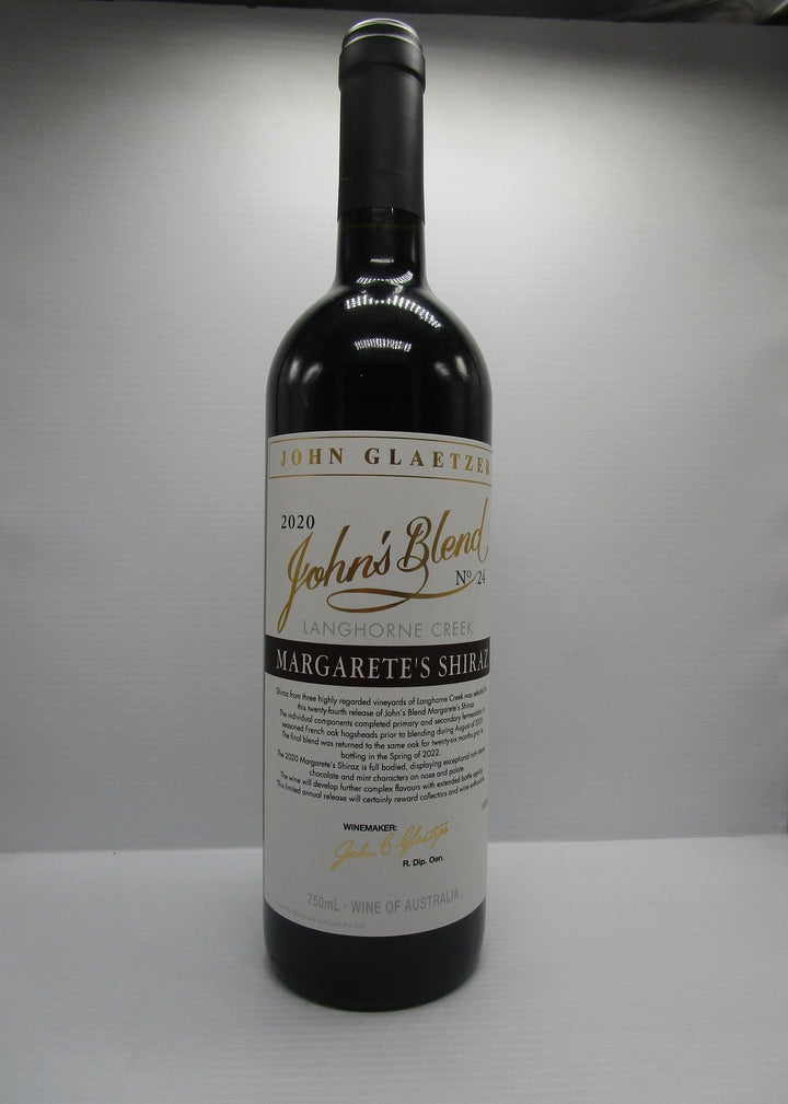 John's Blend Shiraz 2020 14.5% 750ML