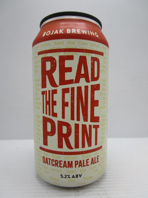 Bojak - Read the Fine Print Oatcream 5.2% 375ml