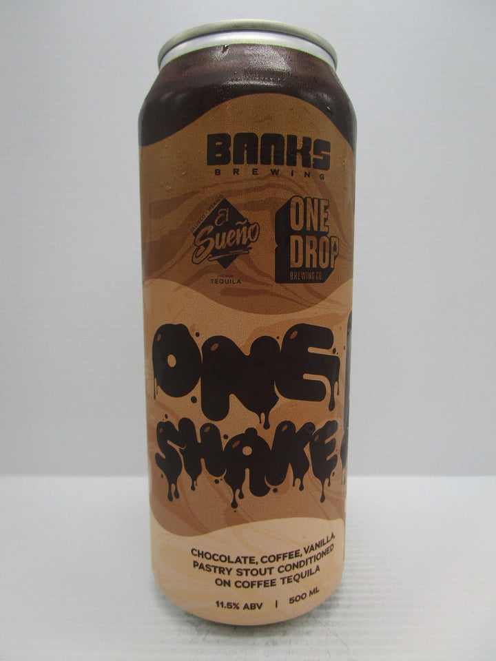 Banks x One Drop - One Shake Chocolate, Coffee & Vanilla Pastry Stout w/Tequila 11.5% 500ml
