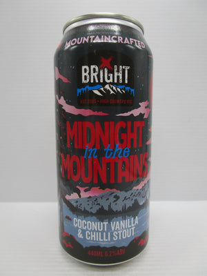 Bright - Midnight in the Mountains Coconut, Vanilla & Chilli Stout 6.2% 440ml