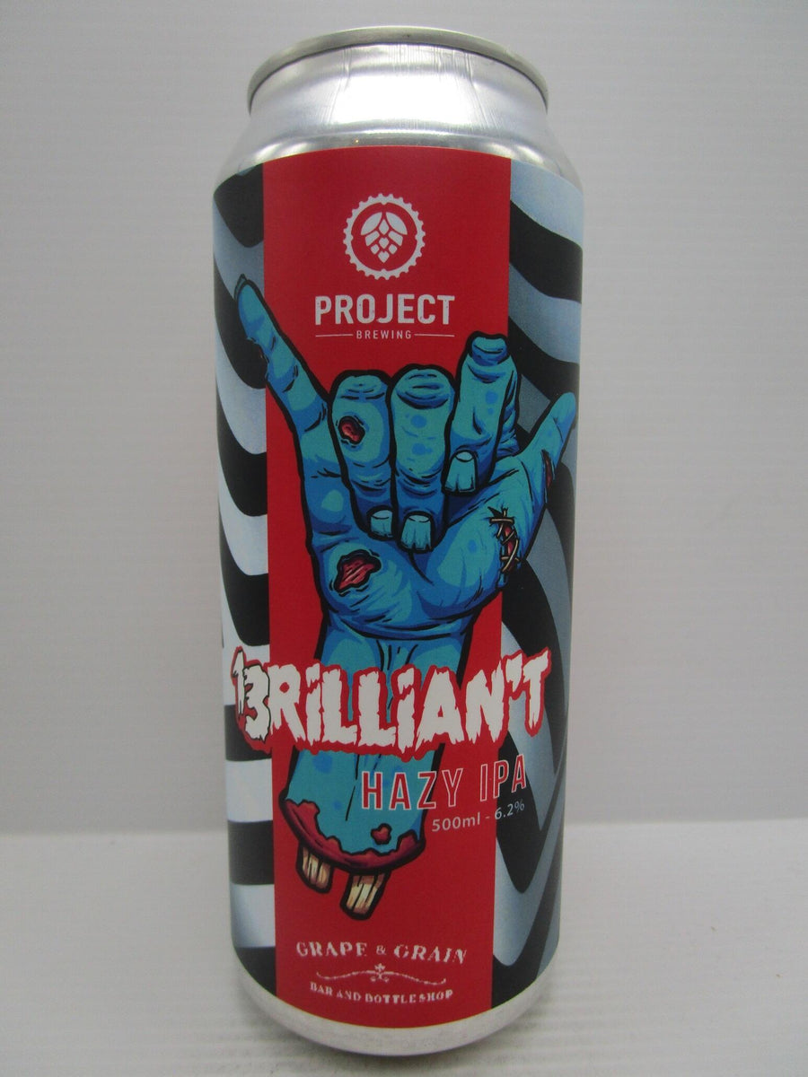 Project x Grape & Grain - 13rillian't Hazy IPA 6.2% 500ml