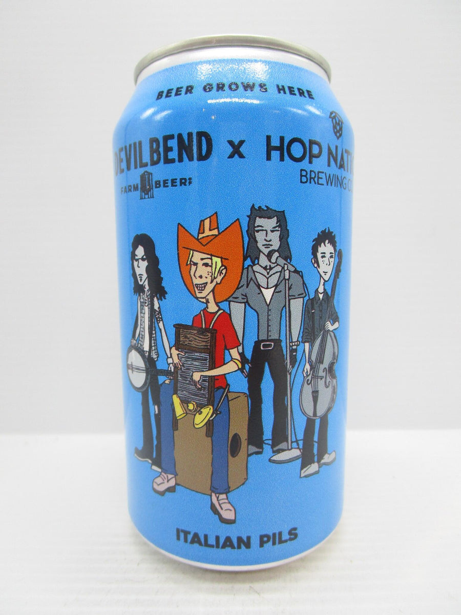 Devilbend x Hop Nation - Italian Pilsner 5% 375ml Can