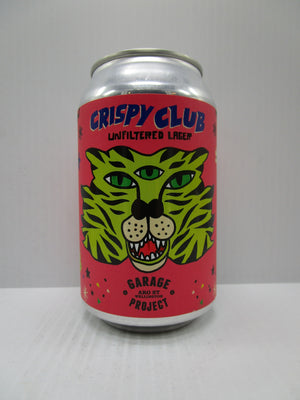 Garage Project Crispy Club Unfiltered Lager 5.3% 330ml