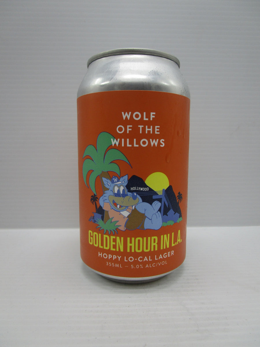 Wolf of the Willows Golden Hour in L.A Hoppy Lager 5% 355ml
