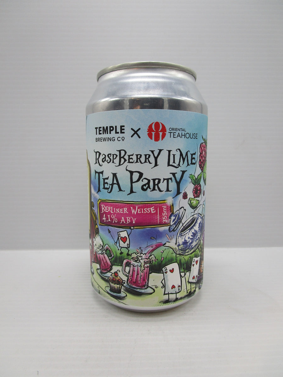 Temple Raspberry Lime Tea Party Sour 4.1% 355ml