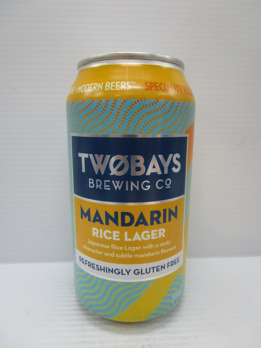 Two Bays Mandarin Rice Gluten Free  Lager 4.4% 375ml