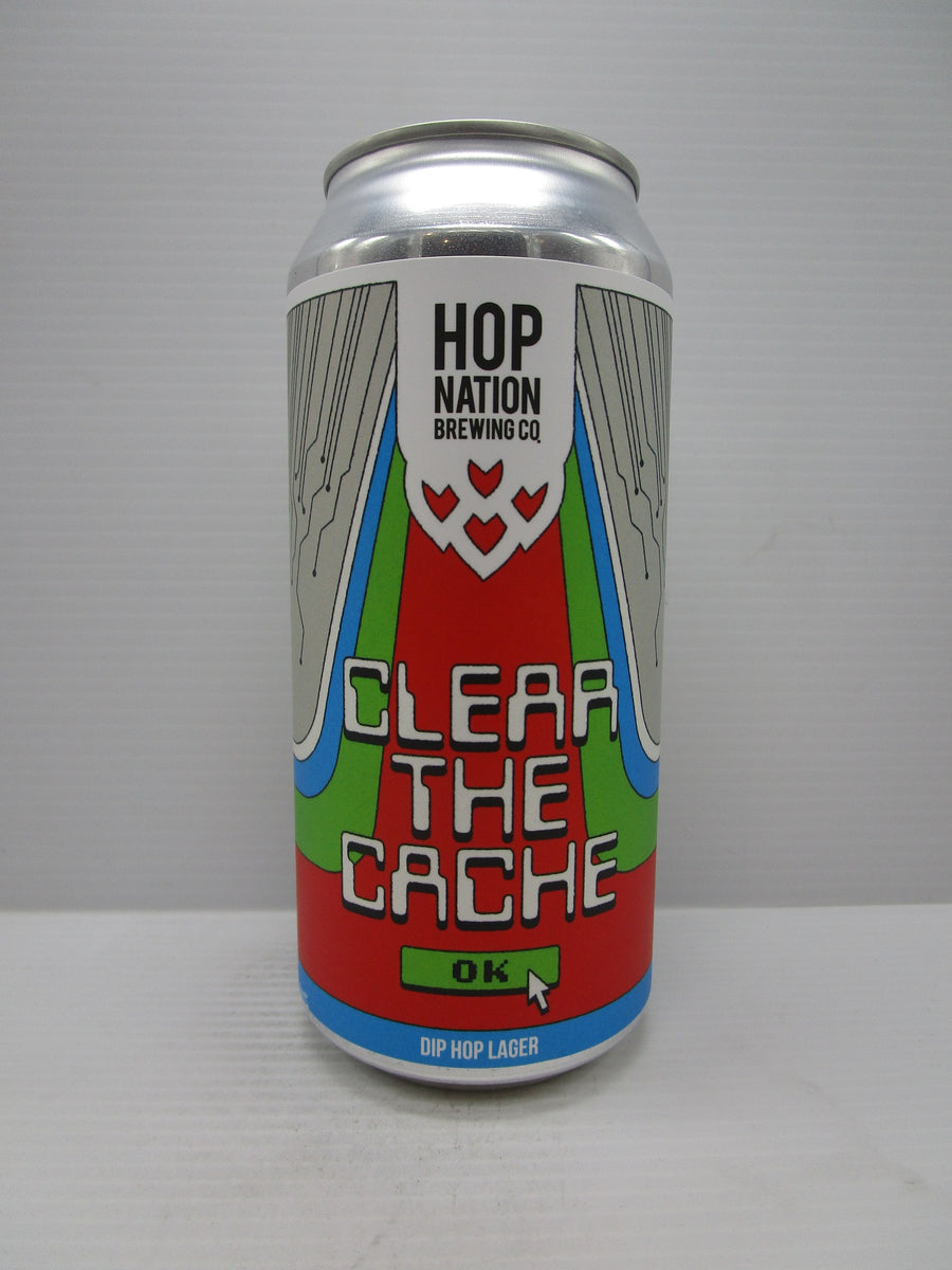 Hop Nation Clear the Cache Dip Hop Lager 5% 440ml