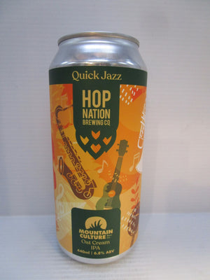 Hop Nation x Mountain Quick Jazz Oat Cream IPA 6.8 440ml