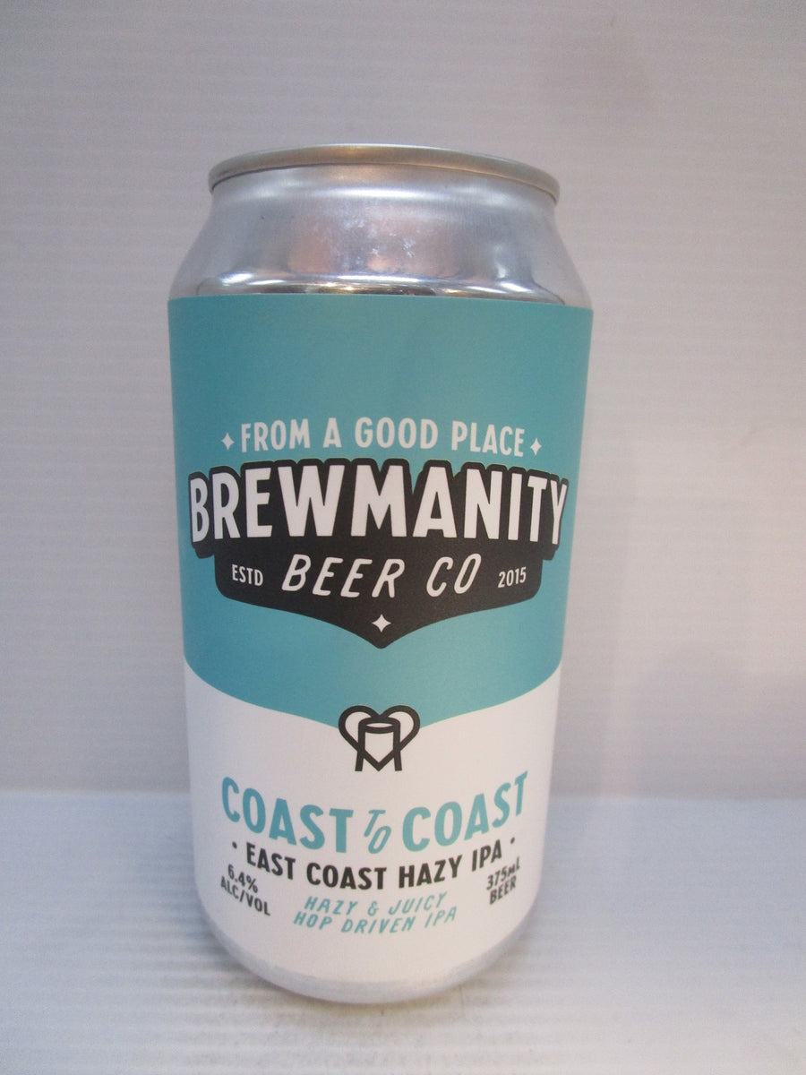 Brewmanity Coast to Coast Hazy IPA 6.4% 375ml
