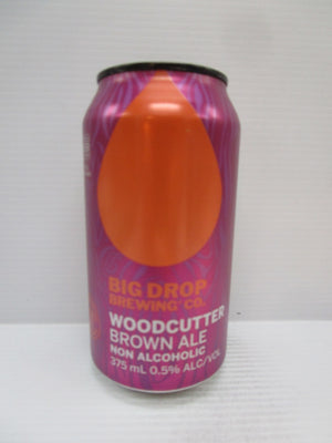 Big Drop Woodcutter Brwon Ale Alc Free 375ml