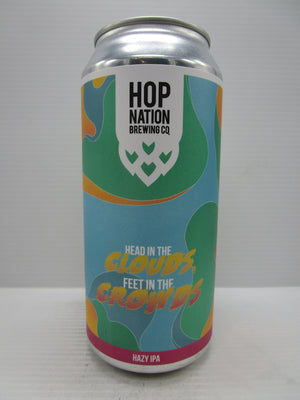 Hop Nation Head in the Clouds Feet in the Crowds Hazy IPA 6% 440ml
