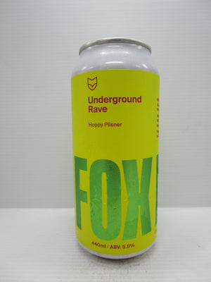 Fox Friday Underground Rave Hoppy Pilsner 5.5% 440ml