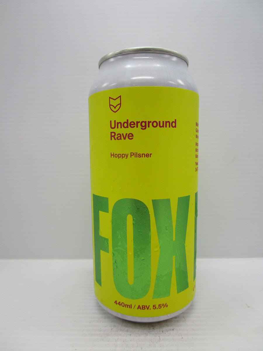 Fox Friday Underground Rave Hoppy Pilsner 5.5% 440ml
