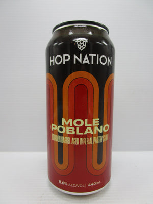 Hop Nation Mole Poblano Bourbon BA Imperial Pastry Stout 11.6% 440ml