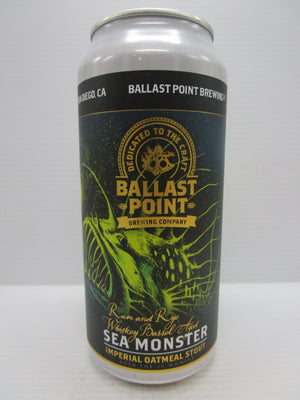 Ballast Point Rum & Rye Sea Monster Whiskey BA Imperial Oatmeal Stout 12.2% 440ml