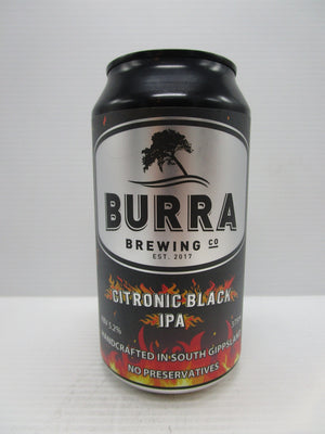 Burra Citronic Black IPA 5.2% 375ml