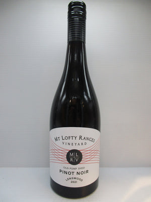 Mt Lofty Range "Old Pump Shed" Pinot Noir 2021 13.5% 750ml