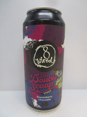 8 Wired Double Scoop Boysenberry Choc Stout 7.5% 440ml