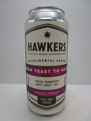 Hawkers From Yeast to West Kveik West Coast IPA 6.9% 440ml