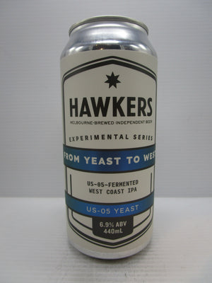 Hawkers From Yeast to West  US-05 Fermented West Coast IPA 6.9% 440ml