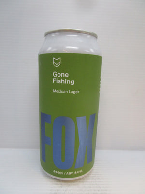 Fox Friday Gone Fishing Mexican Lager 4% 440ml