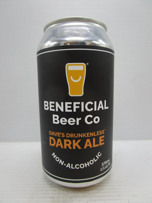 Beneficial Beer Co Dave's Drunkenless Dark Ale Alcohol Free 375ml