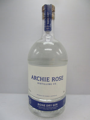 ARCHIE ROSE BONE DRY GIN 44% 700ml